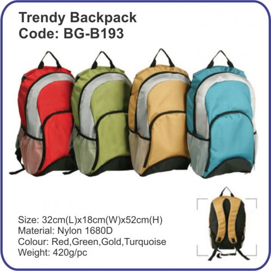 Trendy Backpack Bag BG-B193