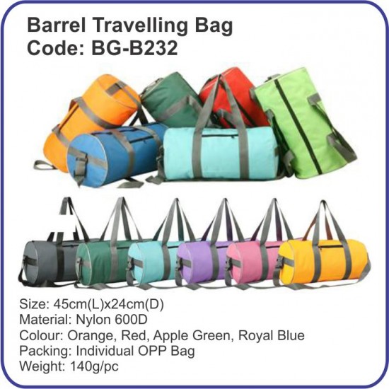 Barrel Travelling Bag BG-B232