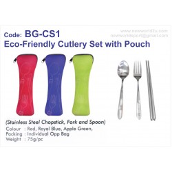 BG-CS1 Eco-Friendly Cutlery Set with Pouch