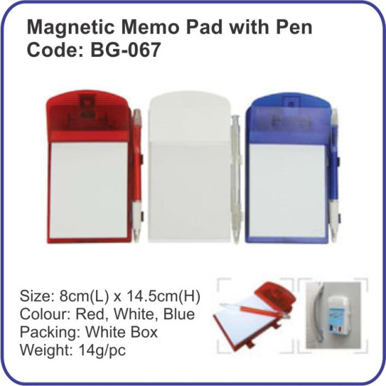 memo pad with pen BG067