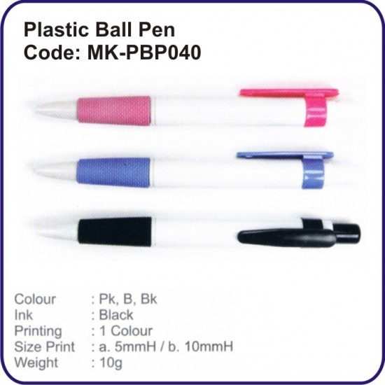 Plastic Ball Pen 
