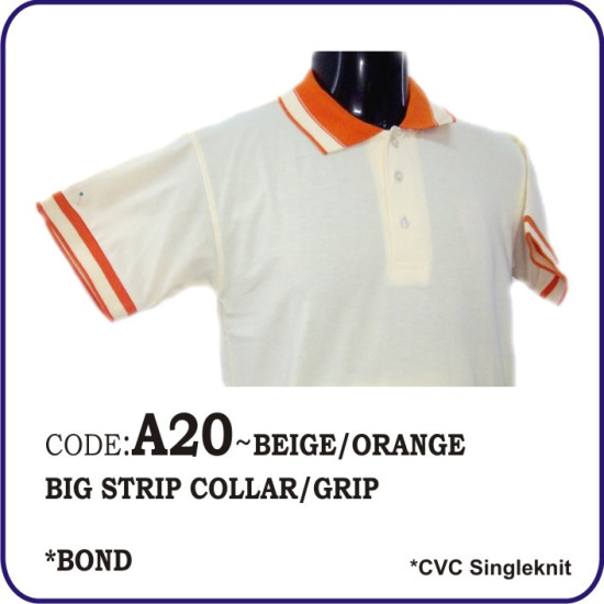 T-Shirt CVC A20 - Beige/Orange