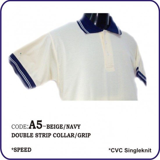 T-Shirt CVC A5 - Royal/Black