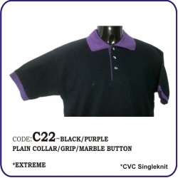 T-Shirt CVC C22 - Black/Purple