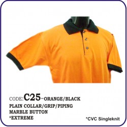 T-Shirt CVC C25 - Orange/Black