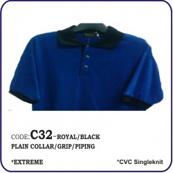 T-Shirt CVC C32 - Royal/Black