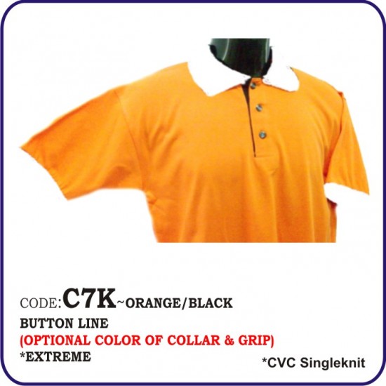 T-Shirt CVC C7K - Orange/Black