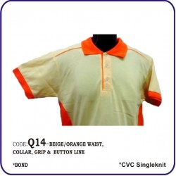 T-Shirt CVC Q14 - Beige/Orange