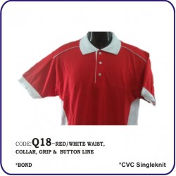 T-Shirt CVC Q18 - Red/White