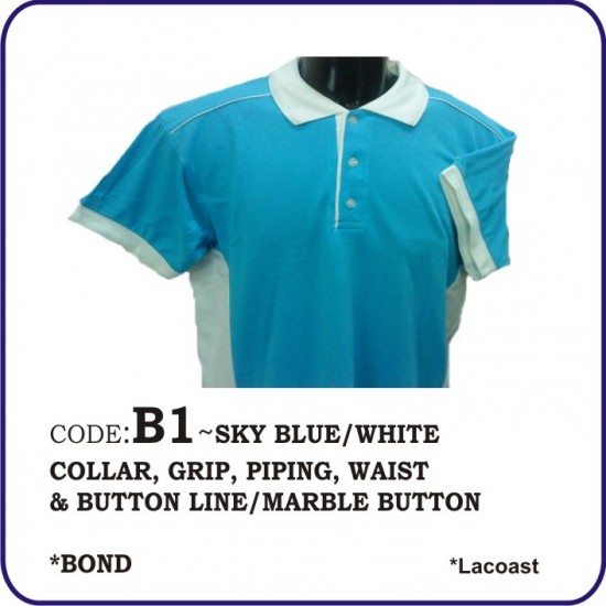 T-Shirt Lacoast B1 - Skyblue/White