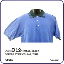 T-Shirt Lacoast D12 - Royal/Black