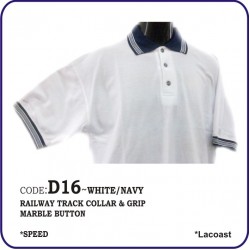 T-Shirt Lacoast D16 - White/Navy