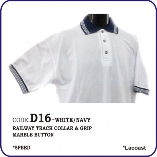 T-Shirt Lacoast D16 - White/Navy
