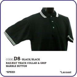 T-Shirt Lacoast D8 - Black/Black