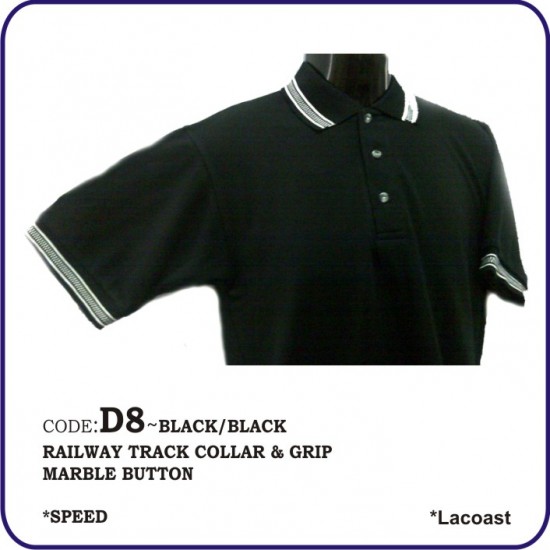 T-Shirt Lacoast D8 - Black/Black