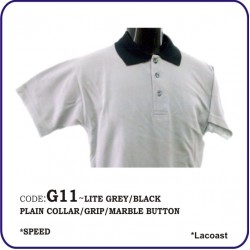 T-Shirt Lacoast G11 - Lite Grey/Black