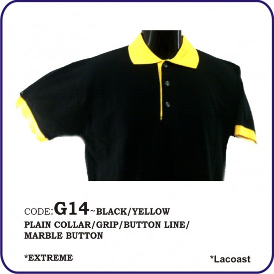 T-Shirt Lacoast G14 - Black/Yellow