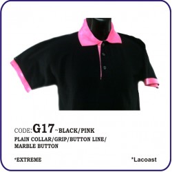 T-Shirt Lacoast G17 - Black/Pink
