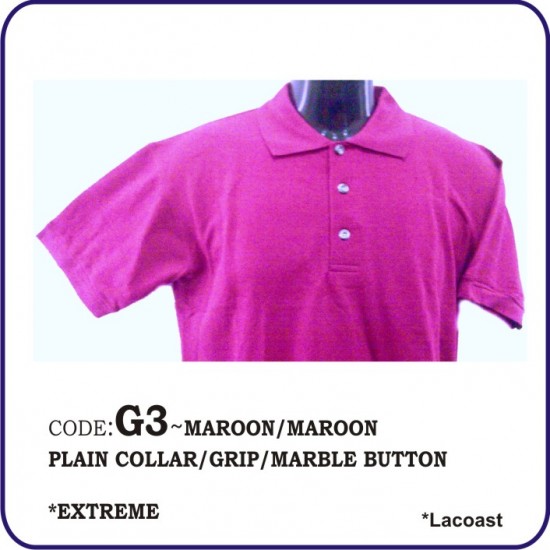 T-Shirt Lacoast G3 - Maroon/Maroon